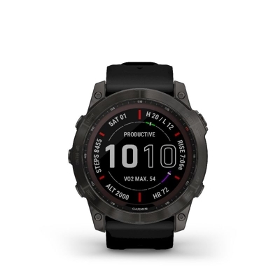 Garmin - Fenix 7X Sapphire Solar Titane - GPS Watch